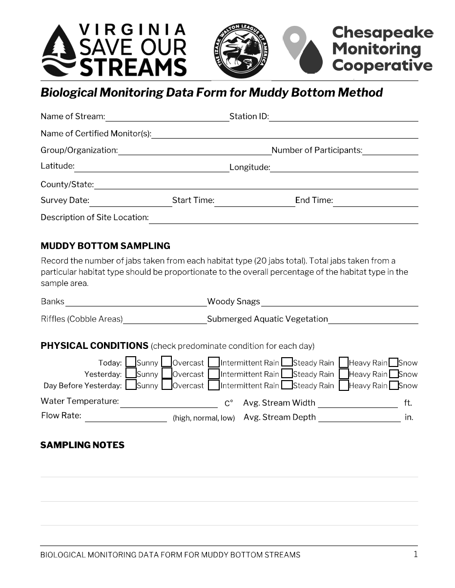 Lower Watershed Benthic Muddy Bottom Datasheet thumbnail